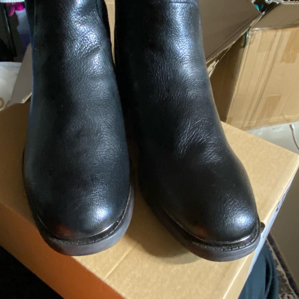 Franco Sarto Black Ankle Booties - Picture 2 of 4